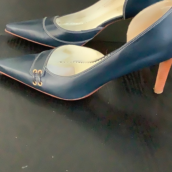 Lauren by Ralph Lauren Lexi navy blue heel size 7 - Picture 6 of 6